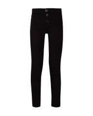 jeans cropped bottom denim nero da donna con gamba skinny | LIU JO