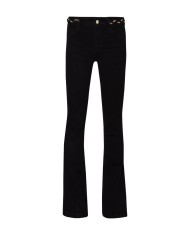 jeans denim black da donna con gamba flare e piega | LIU JO