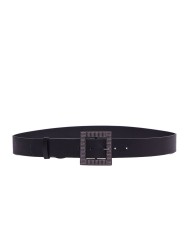 cintura nero/glitter met da donna con perle ad ardiglione | LIU JO