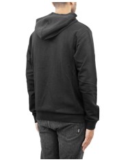 felpa con cappuccio nera da uomo logata in alto a destra | RICHMOND