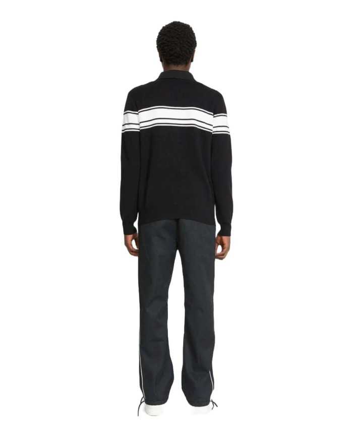 maglia nera da uomo con logo davanti ed etichetta in basso | RICHMOND maglia nera da uomo con logo davanti ed etichetta in basso | RICHMOND