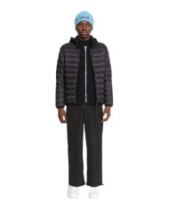 piumino trapuntato nero da uomo con scollo tondo | RICHMOND