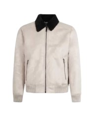 giubbotto humus da uomo con collo alla francese | RICHMOND