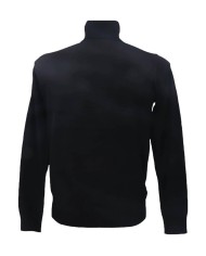 dolcevita nera da uomo con etichetta e striscia | RICHMOND