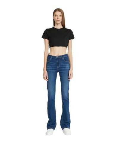 jeans a gamba flare denim blue da donna con etichetta | RICHMOND jeans a gamba flare denim blue da donna con etichetta | RICHMOND
