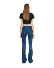 jeans a gamba flare denim blue da donna con etichetta | RICHMOND