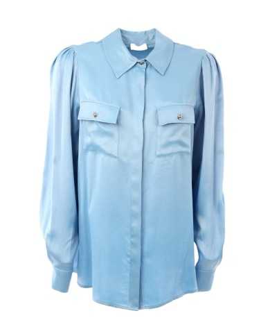 camicia cielo da donna con maniche a palloncino | LIU JO