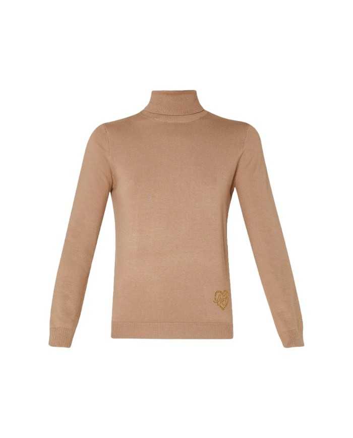 dolcevita sahara da donna con dettaglio a strass logato | LIU JO dolcevita sahara da donna con dettaglio a strass logato | LIU JO