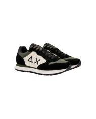 sneaker militare scuro uomo | scritta RUN FASTER THAN YOU CAN | SUN68