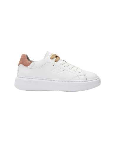 sneakers bianco/rosa da donna con logo su lati e retro | SUN68 sneakers bianco/rosa da donna con logo su lati e retro | SUN68