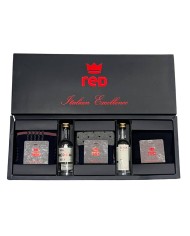 set calze blu da uomo con ricamo fantasia, gin e grappa | RED