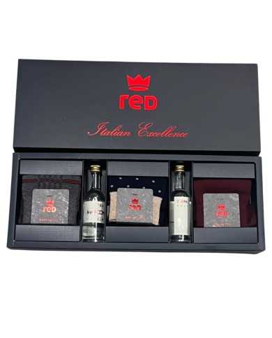 set calze bordeaux da uomo con ricamo fantasia, gin e grappa | RED set calze bordeaux da uomo con ricamo fantasia, gin e grappa | RED