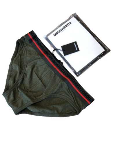 slip militare da uomo logato in tono sul girovita | DSQUARED2 slip militare da uomo logato in tono sul girovita | DSQUARED2