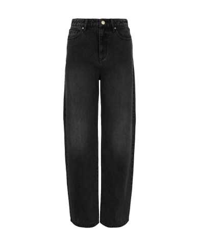 jeans black denim da donna con logo patch su retro | ARMANI EXCHANGE