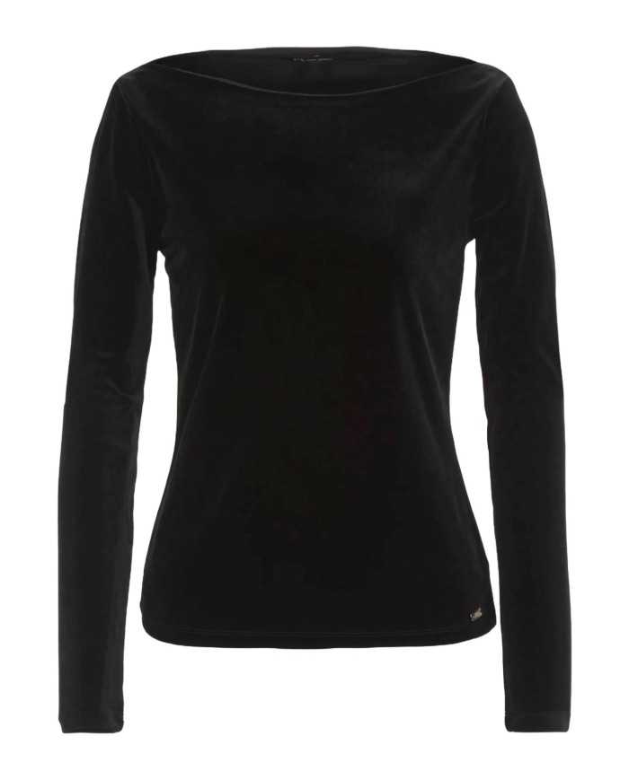 maglia cropped nera da donna cin etichetta logata | ARMANI EXCHANGE maglia cropped nera da donna cin etichetta logata | ARMANI EXCHANGE