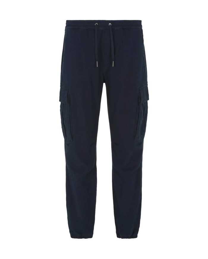 pantaloni cargo navy da uomo con pendaglio logato | ARMANI EXCHANGE pantaloni cargo navy da uomo con pendaglio logato | ARMANI EXCHANGE