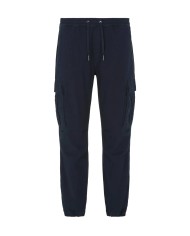 pantaloni cargo navy da uomo con pendaglio logato | ARMANI EXCHANGE