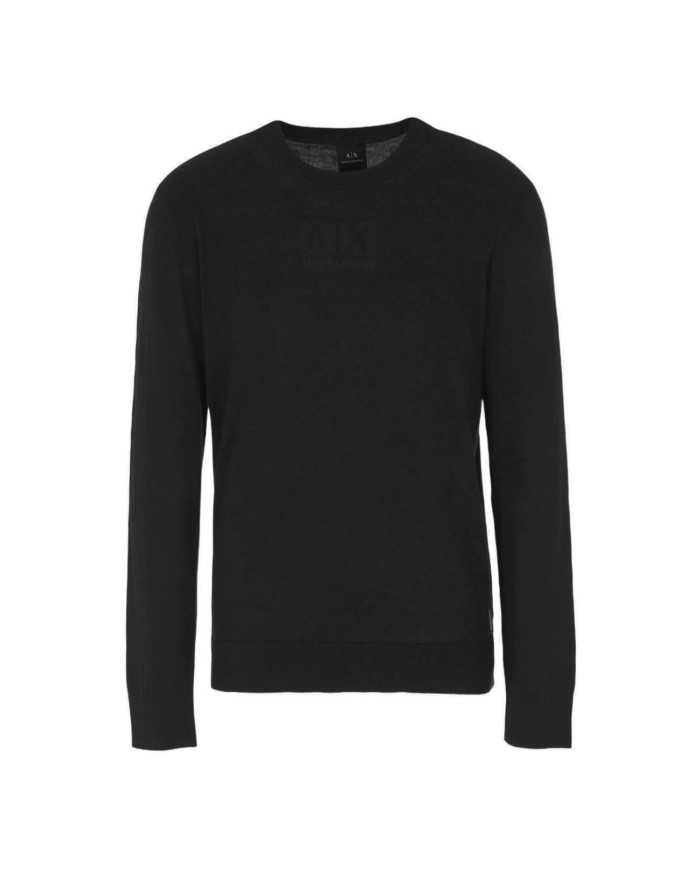 maglia nera da uomo logata avanti | ARMANI EXCHANGE maglia nera da uomo logata avanti | ARMANI EXCHANGE