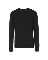 maglia nera da uomo logata avanti | ARMANI EXCHANGE