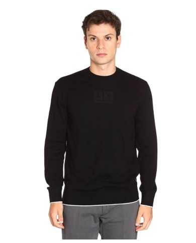 maglia nera da uomo logata avanti | ARMANI EXCHANGE maglia nera da uomo logata avanti | ARMANI EXCHANGE