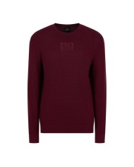 maglia vineyard wine da uomo logata avanti | ARMANI EXCHANGE