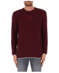 maglia vineyard wine da uomo logata avanti | ARMANI EXCHANGE