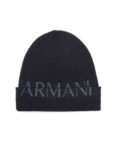 beretto blu navy da uomo con logo ricamato intorno | ARMANI EXCHANGE beretto blu navy da uomo con logo ricamato intorno | ARMANI EXCHANGE