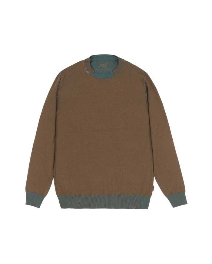 maglia moro/bottiglia da uomo con dettagli ricamati | BOB maglia moro/bottiglia da uomo con dettagli ricamati | BOB