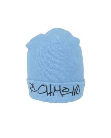 berretto blue placid da uomo con logo ricamato su risvolto | RICHMOND berretto blue placid da uomo con logo ricamato su risvolto | RICHMOND