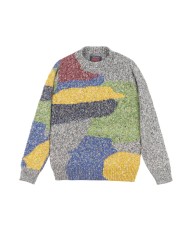 maglia da uomo con fantasia lavorata a maglia all-over | BOB