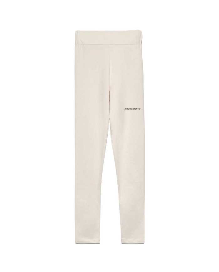 leggins a vita alta nocciola da donna con logo su gamba | HINNOMINATE