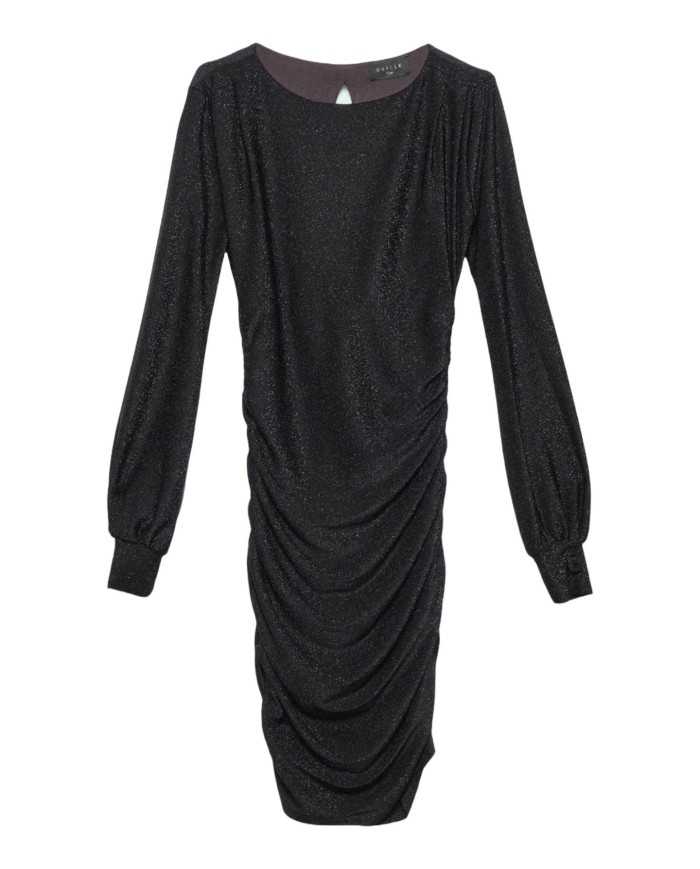 abito aderente nero da donna con polsini elasticizzati | GAELLE abito aderente nero da donna con polsini elasticizzati | GAELLE