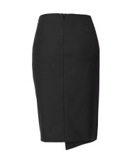 gonna longuette nero limousine da donna con fibbia LOVEBIRDS | PINKO