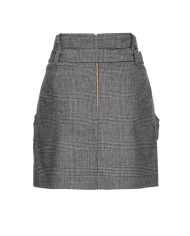 gonna grigio/medio da donna con doppia cintura | PINKO gonna grigio/medio da donna con doppia cintura | PINKO