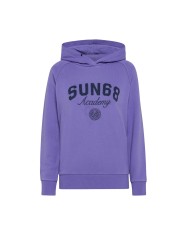 felpa con cappuccio dahlia da donna con logo ricamo grande | SUN68