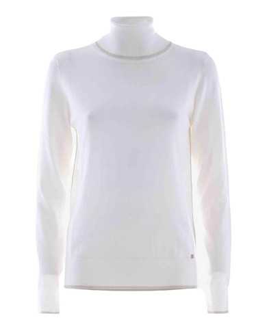 dolcevita latte/panne da donna con piccolo logo in basso | KOCCA