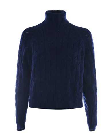 dolcevita blu ink da donna con maniche raglan | KOCCA