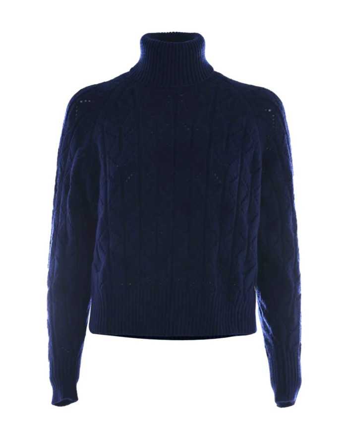 dolcevita blu ink da donna con maniche raglan | KOCCA dolcevita blu ink da donna con maniche raglan | KOCCA