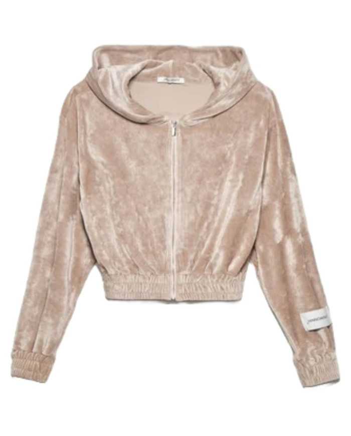 Felpa nocciola da donna con LOGO su manica | HINNOMINATE Felpa nocciola da donna con LOGO su manica | HINNOMINATE