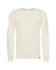 Maglia panna da uomo con LOGO RICAMO su manica | RICHMOND