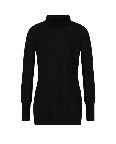 Dolcevita slim nero da donna con bordi a COSTINE | ARMANI EXCHANGE