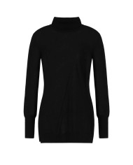 Dolcevita slim nero da donna con bordi a COSTINE | ARMANI EXCHANGE