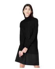 Dolcevita slim nero da donna con bordi a COSTINE | ARMANI EXCHANGE