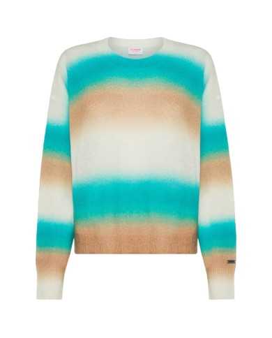 maglia deserto/acqua da donna con FANTASIA A RIGHE | SUN68