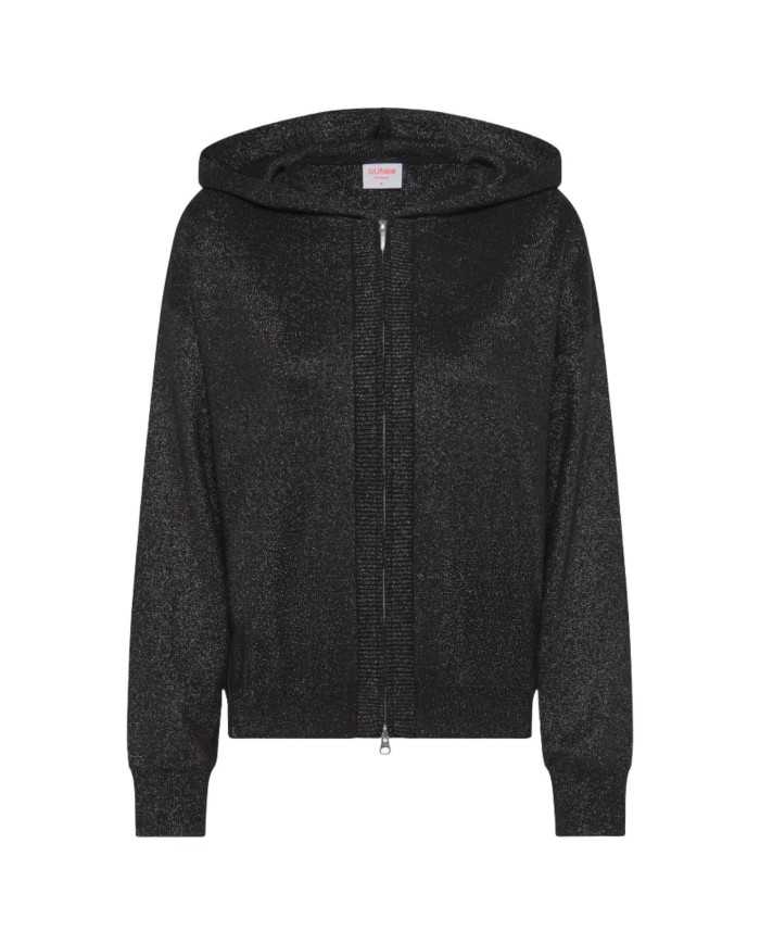 maglia nero da donna con bordi a COSTINE | SUN68 maglia nero da donna con bordi a COSTINE | SUN68