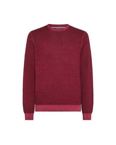 maglia bordeaux da uomo con LOGO RICAMATO avanti | SUN68 maglia bordeaux da uomo con LOGO RICAMATO avanti | SUN68