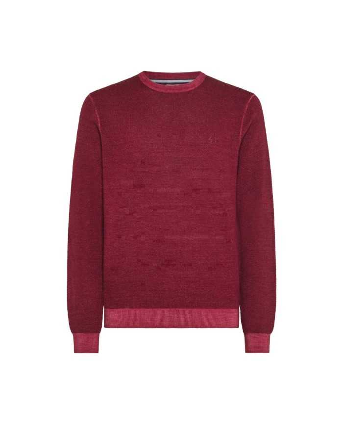 maglia bordeaux da uomo con LOGO RICAMATO avanti | SUN68 maglia bordeaux da uomo con LOGO RICAMATO avanti | SUN68