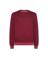 maglia bordeaux da uomo con LOGO RICAMATO avanti | SUN68