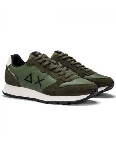 sneaker militare scuro da uomo con INSERTI in nylon e MESH | SUN68