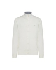 cardigan bianco da uomo LOGATO SU PETTO | SUN68